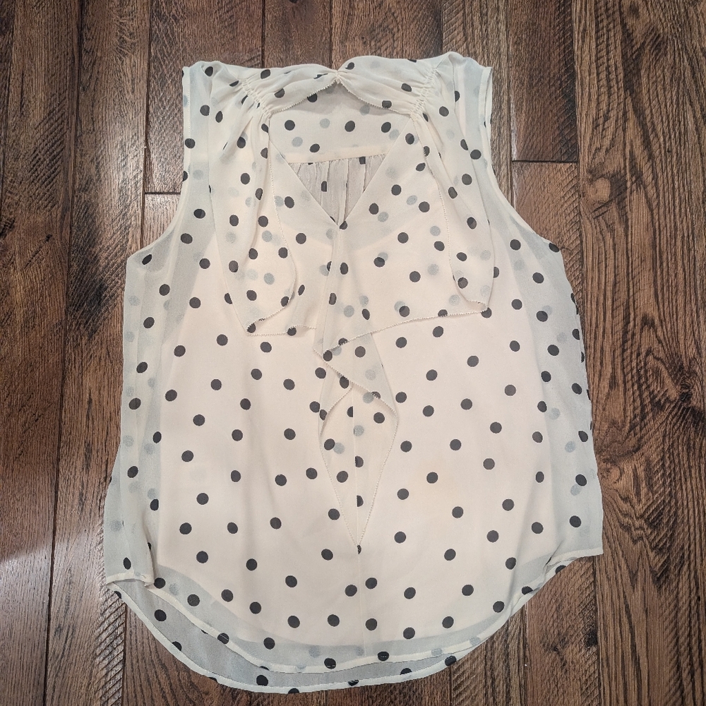 NWT Ann Taylor polka dot blouse size M